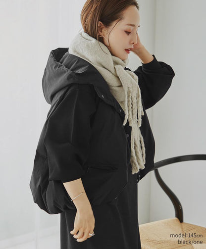 hoodie down vest