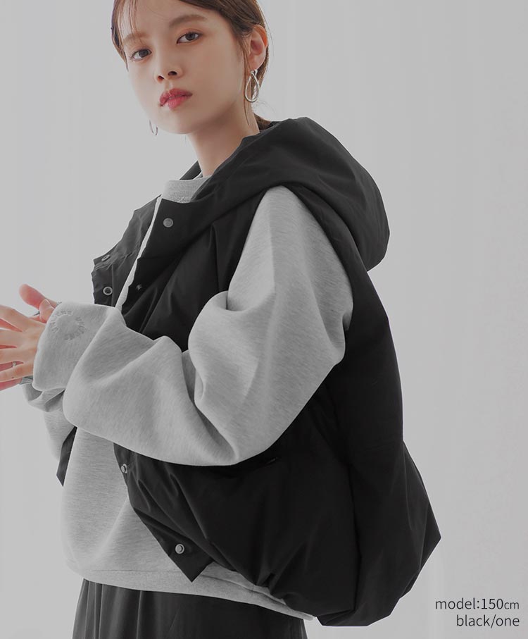 hoodie down vest
