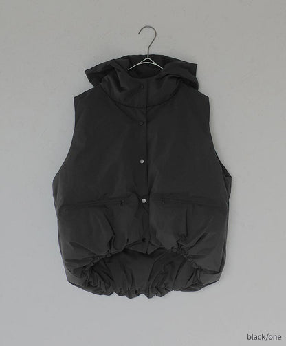 hoodie down vest