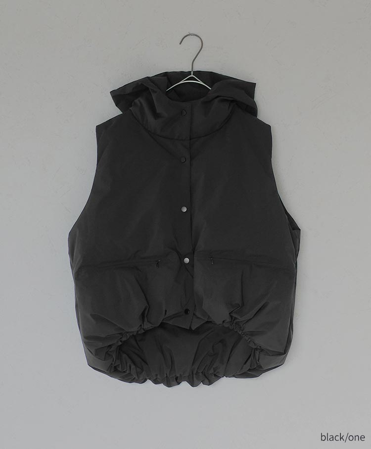 hoodie down vest　AK073