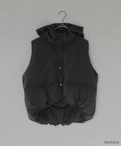 hoodie down vest　AK073