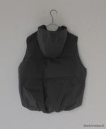 画像をギャラリービューアに読み込む, hoodie down vest　AK073
