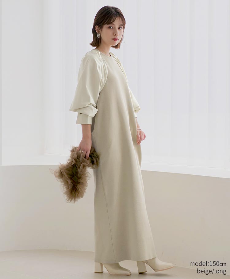 shirt sleeve knit one piece