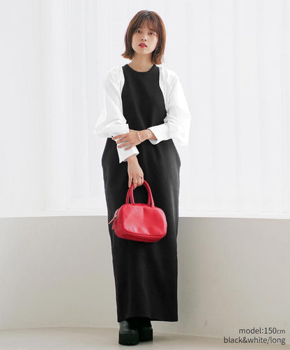 shirt sleeve knit one piece