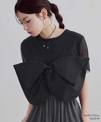 Sheer Sleeve Tee