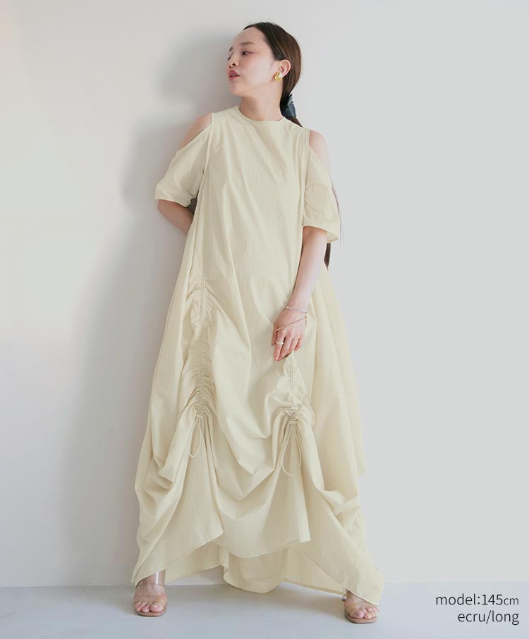 Nylon Gather One piece　AK078
