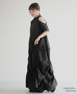 Nylon Gather One piece　AK078