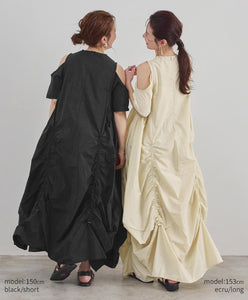 Nylon Gather One piece　AK078