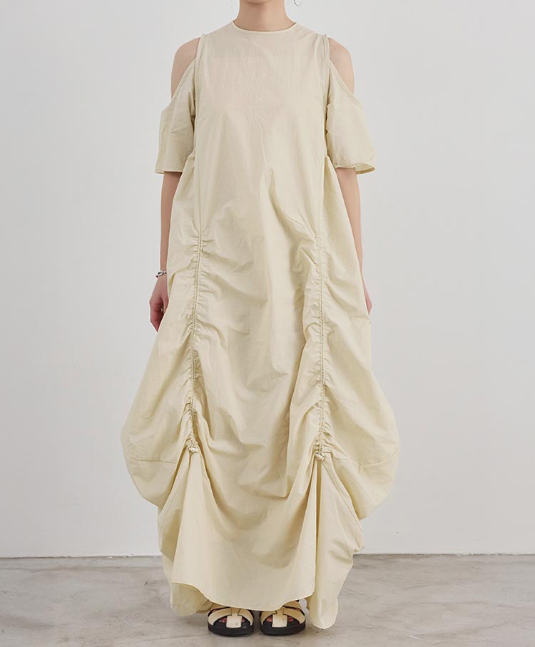 Nylon Gather One piece　AK078