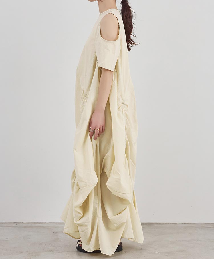 Nylon Gather One piece　AK078