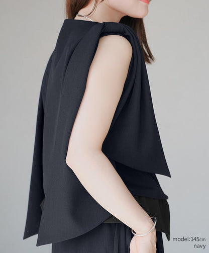Ribbon Detail Gilet
