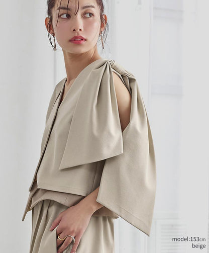 Ribbon Detail Gilet