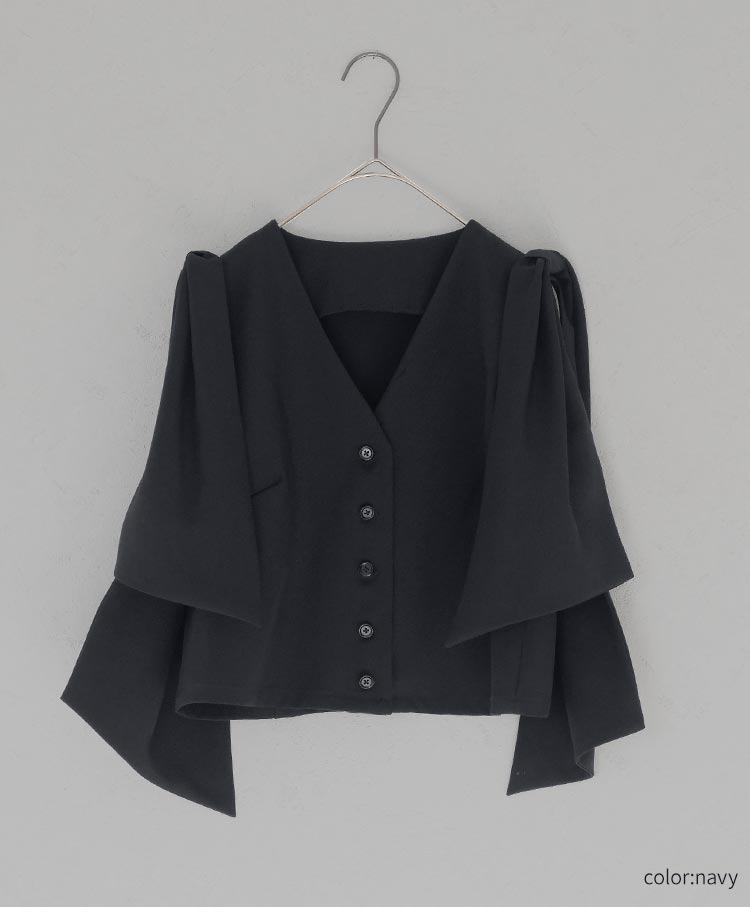 Ribbon Detail Gilet