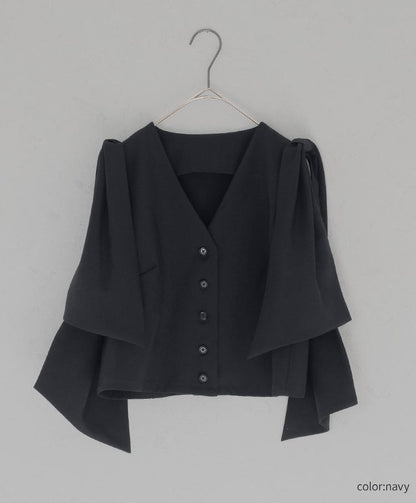 Ribbon Detail Gilet