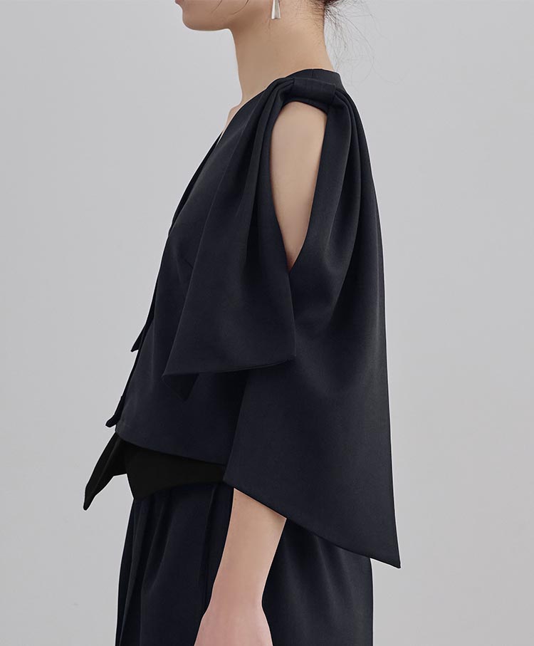 Ribbon Detail Gilet