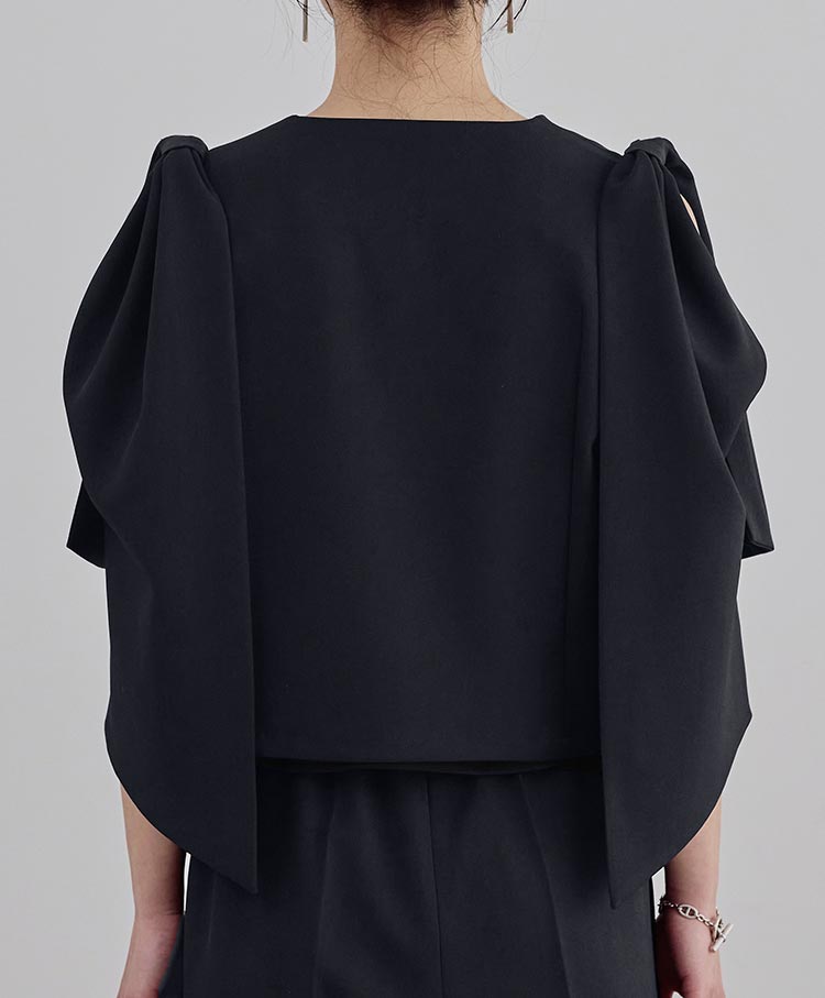 Ribbon Detail Gilet