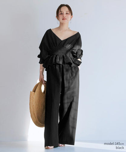 v-neck design blouse