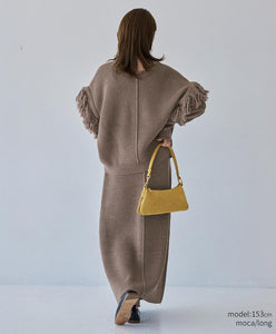 2way Fringe Knit Set-Up