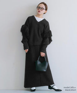 2way Fringe Knit Set-Up
