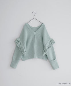 2way Fringe Knit Set-Up