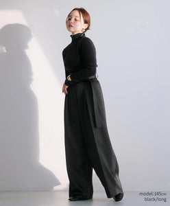 Belted Satin Pants