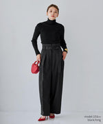 画像をギャラリービューアに読み込む, Belted Satin Pants
