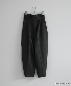 Belted Satin Pants