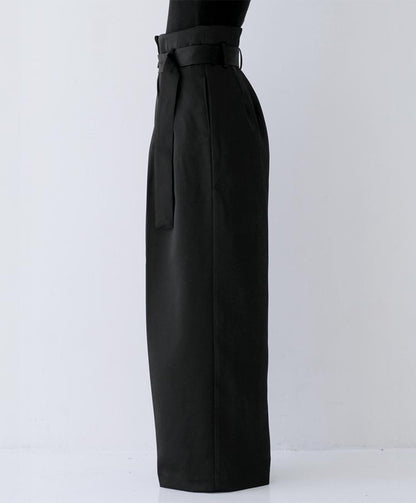 Belted Satin Pants