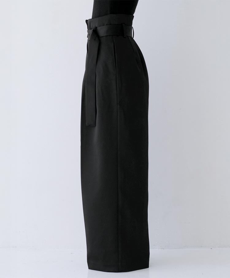 Belted Satin Pants
