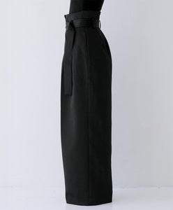 Belted Satin Pants