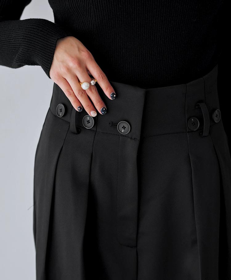 Belted Satin Pants